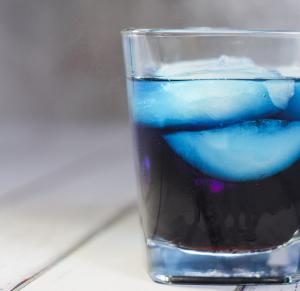 Blue Curaçao and Jagermeister Mixed Drink