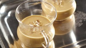 Dark Eggnog Made with Coconut Rum