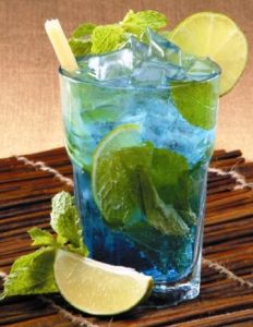 Easy Mojito with Blue Curaçao Recipe