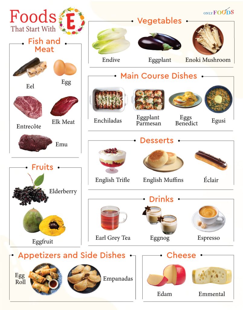 Foods That Start With E