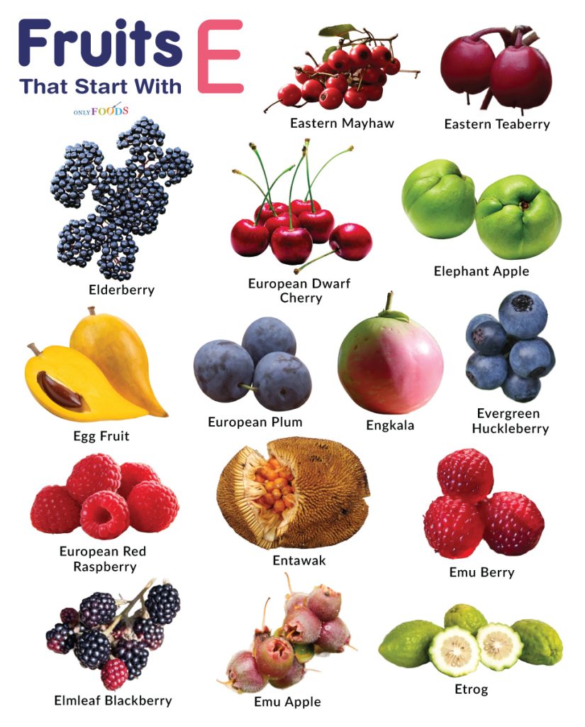 Fruits That Start With E