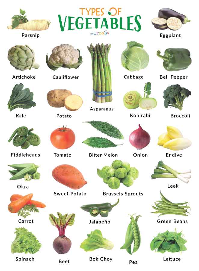 Types of Vegetables